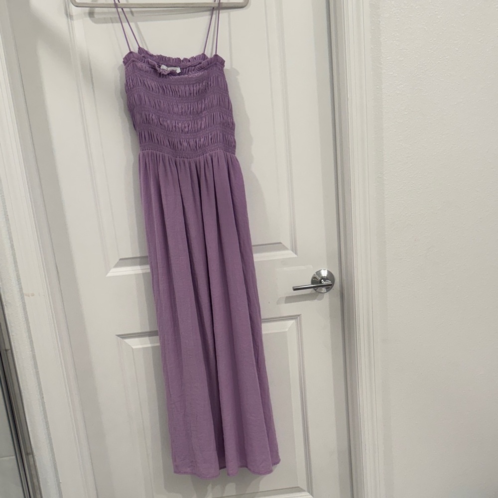 Jacqui E Lavender Maxi Dress